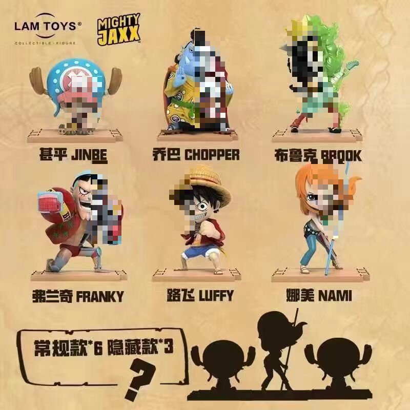 正版盲盒海贼王二代半解剖系列网红潮流手办公仔摆件生日礼品