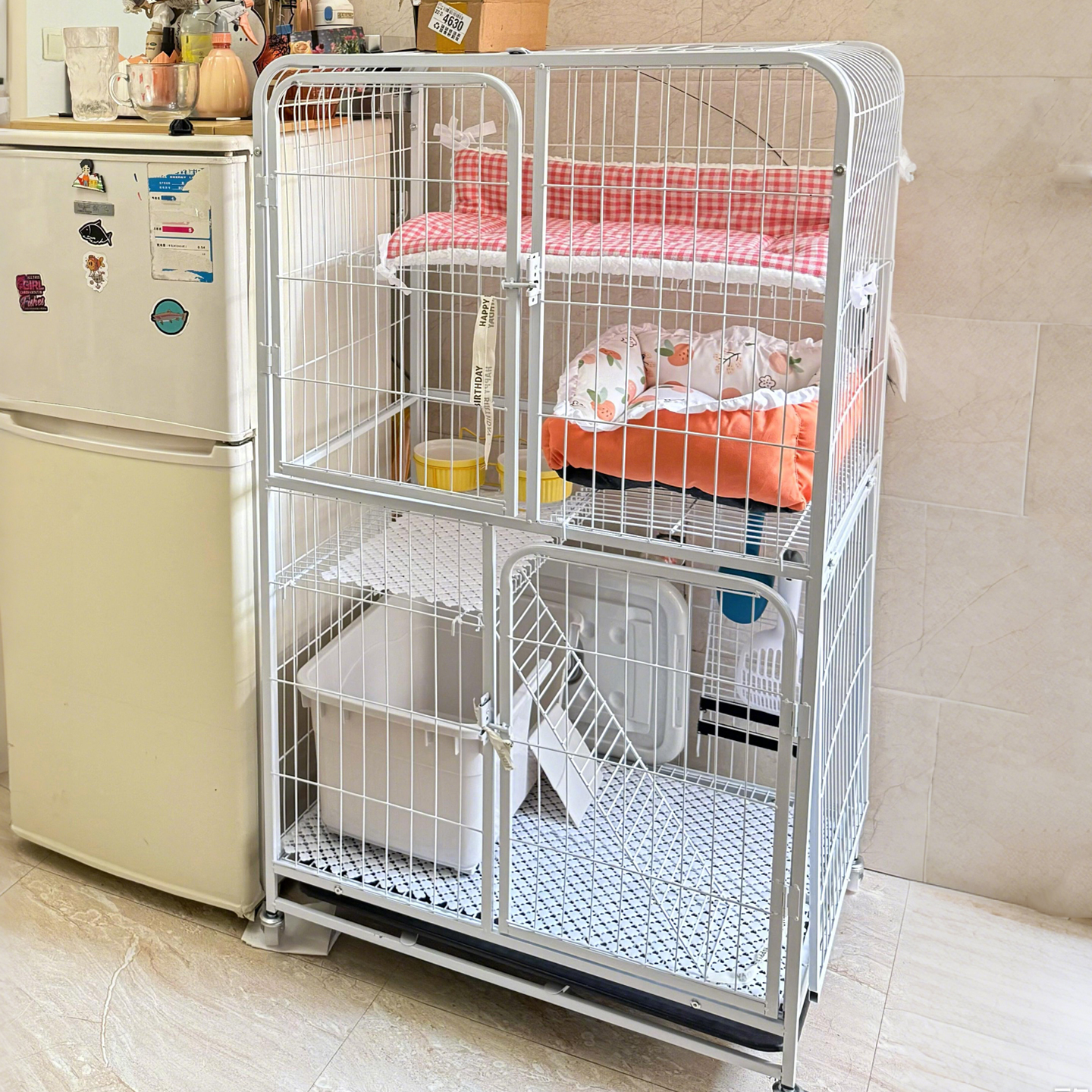 双层猫笼子猫别墅家用室内超大号