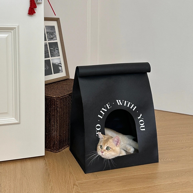 牛皮纸袋猫窝四季通用夏季天猫抓板一体耐抓不掉屑小幼猫布偶猫床