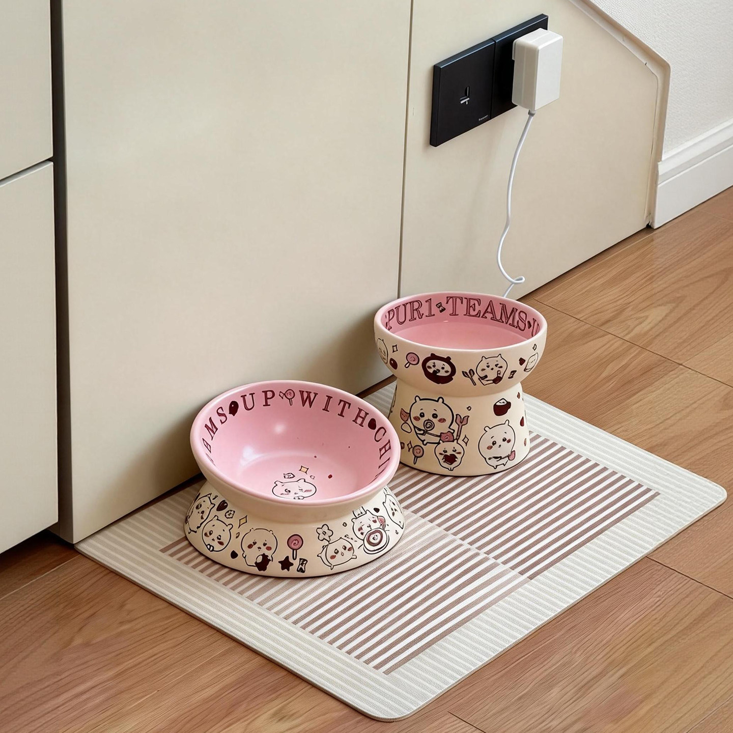 可爱宠物猫碗陶瓷猫食盆狗碗狗盆增高架保护颈椎防打翻粮碗水碗,宠物/宠物食品及用品,猫狗碗/慢食碗,淘宝优惠券,粉丝福利购,淘宝优惠卷