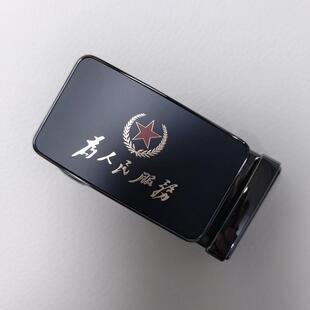 五角星皮带扣头男士腰带头自动扣外穿皮带卡子为人民服务将军扣头