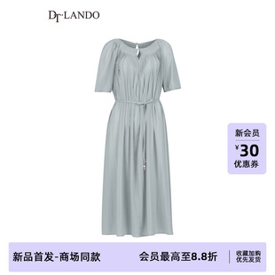 收腰连短袖 DTLANDO 温柔风优雅气质中长款 25秋新品 衣裙 商场同款