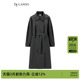 过膝通勤时尚 复古风衣女收腰系带长款 风衣外套 法式 DTLANDO春季