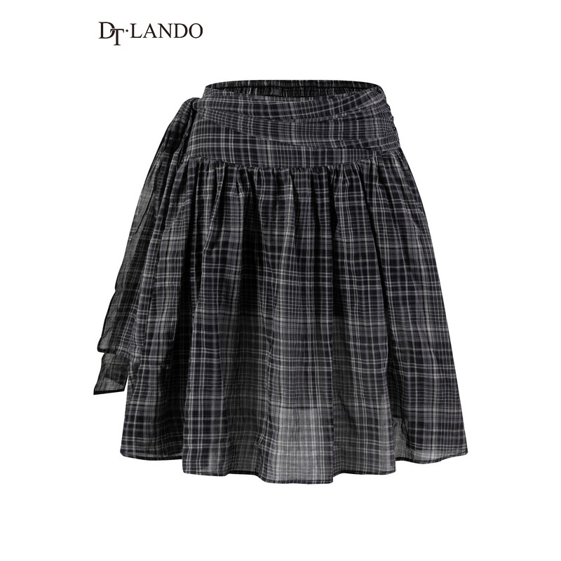 DTLANDO/商场同款26夏季新品宽松高腰显瘦不规则A字蓬蓬半身短裙