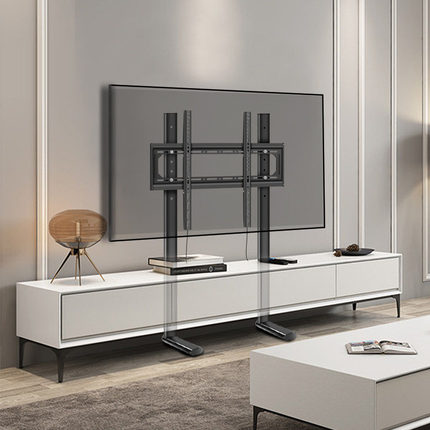 适用小米S55 S65 S75 Mini LED电视落地支架免打孔隐藏可升降挂架