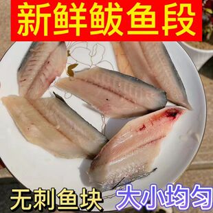 :超大鲅鱼块马鲛鱼片去骨去头去内脏鱼片块无骨鲅鱼鱼柳顺丰包邮