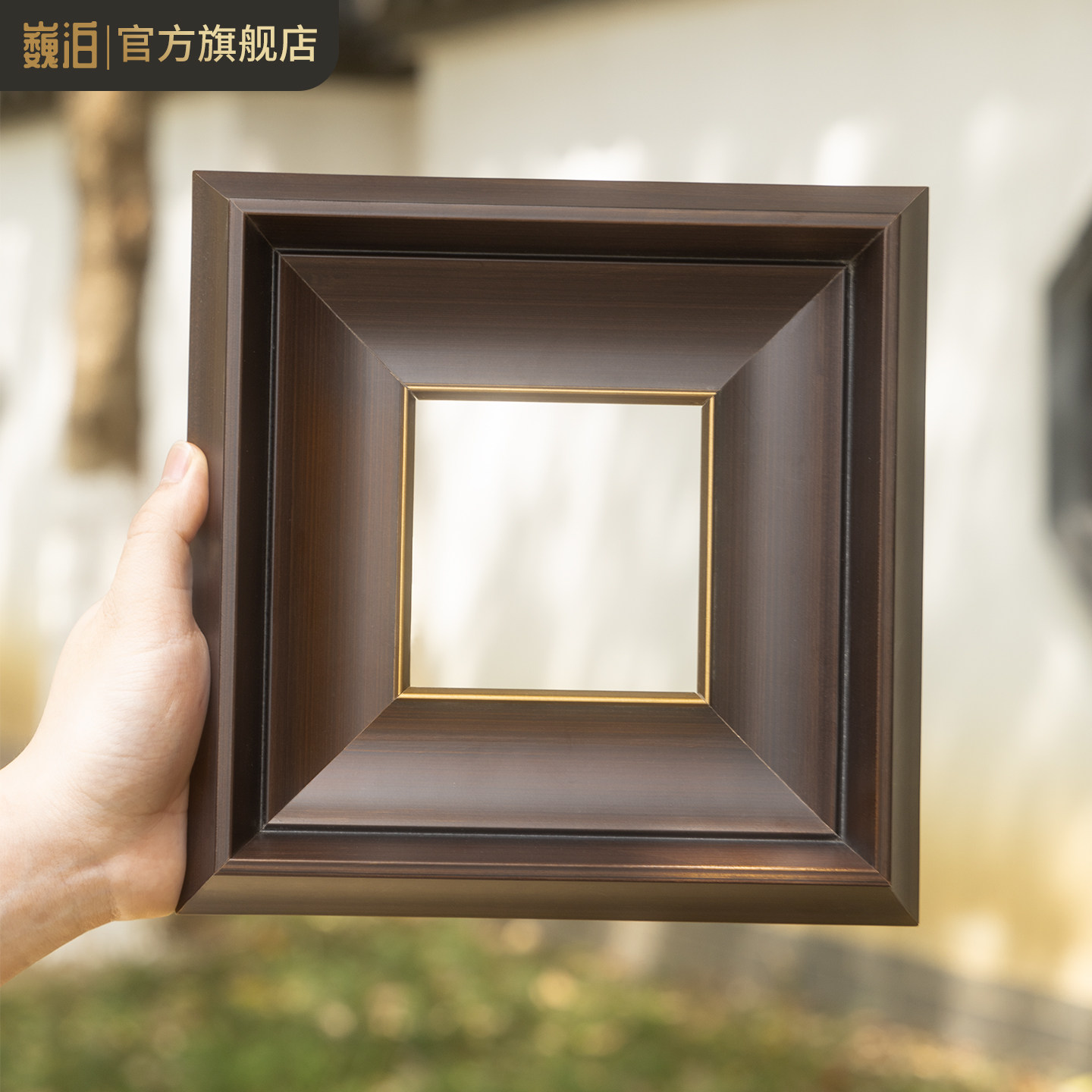 实木画框复古油画框装裱唐卡拼图外框相框美式中古镜框挂墙