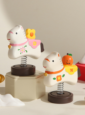 2026马年吉祥物生肖马本命年礼物马上有钱发财公仔手办桌面小摆件