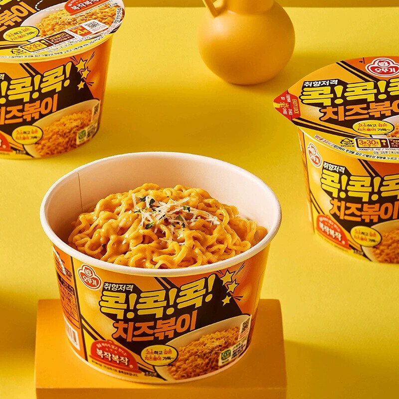 韩国进口不倒翁芝士拌面辣酱炒面炸酱面韩式夜宵速食泡面