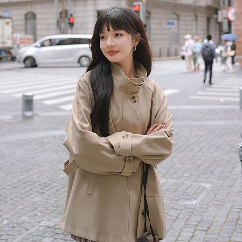 韩系斗篷风衣外套女春秋2