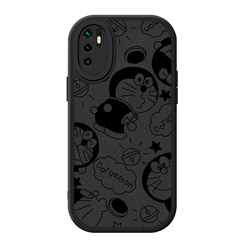 适用红米note10pro手机壳新款小米redmiNote10小羊皮硅胶软壳5G男生note9镜头全包9por防摔pr0保护套4G机器猫