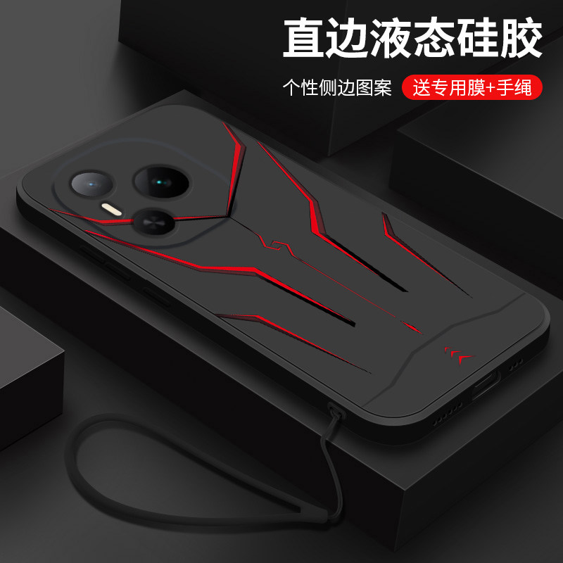 适用荣耀power手机壳新款Power2液态硅胶软壳华为honor镜头全包防摔保护套DVD-AN00男潮个性创意卡通外壳机甲