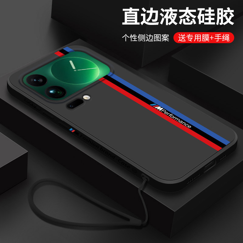 适用小米17promax手机壳新款xiaomi17液态硅胶软壳小米17pro镜头全包防摔保护套男士潮个性创意时尚宝马跑道