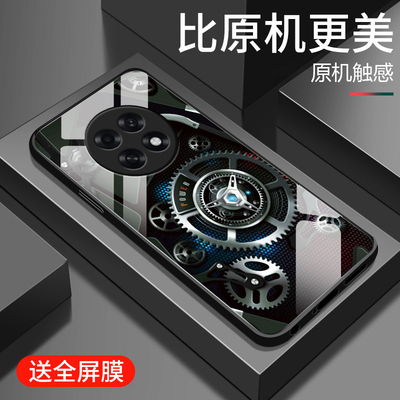 适用oppok13s手机壳新款oppo k13x钢化玻璃镜面保护套k13s镜头全包防摔硬壳PLL110男士潮PKV110创意高级齿轮