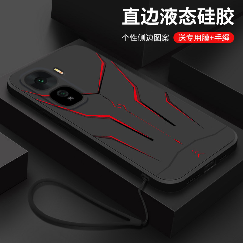 适用iqooneo10pro手机壳新款vivo iqooneo10液态硅胶软壳por镜头全包防摔保护套pr0男生潮流个性创意时尚机甲