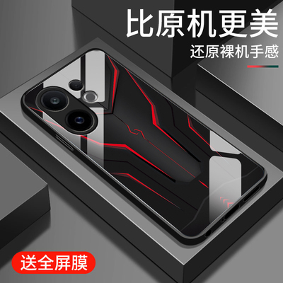 适用vivos30手机壳新款s30promini钢化玻璃镜面保护套vivo镜头全包防摔硬壳viv0男士s30个性创意时尚外壳机甲