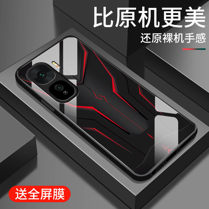 适用iqooneo10pro+手机壳新款iqooneo10pro十钢化玻璃镜面保护套vivo镜头全包防摔硬壳男潮个性创意卡通机甲