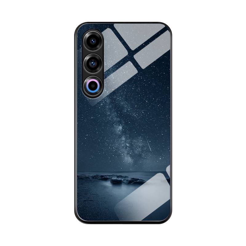 适用魅族21手机壳新款Meizu21pro钢化玻璃镜面保护套21note男女生魅族20镜头全包防摔MZ20por硬壳pr0简约星空