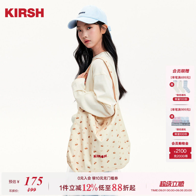 樱桃KIRSH韩系甜美满印帆布包图片