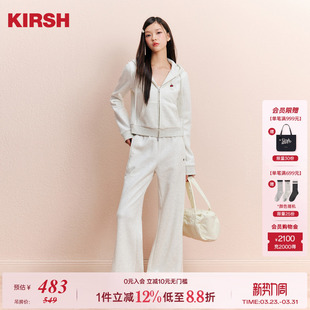 套装 樱桃KIRSH 卫衣卫裤 连帽短款 女秋冬休闲运动两件套 韩系时尚