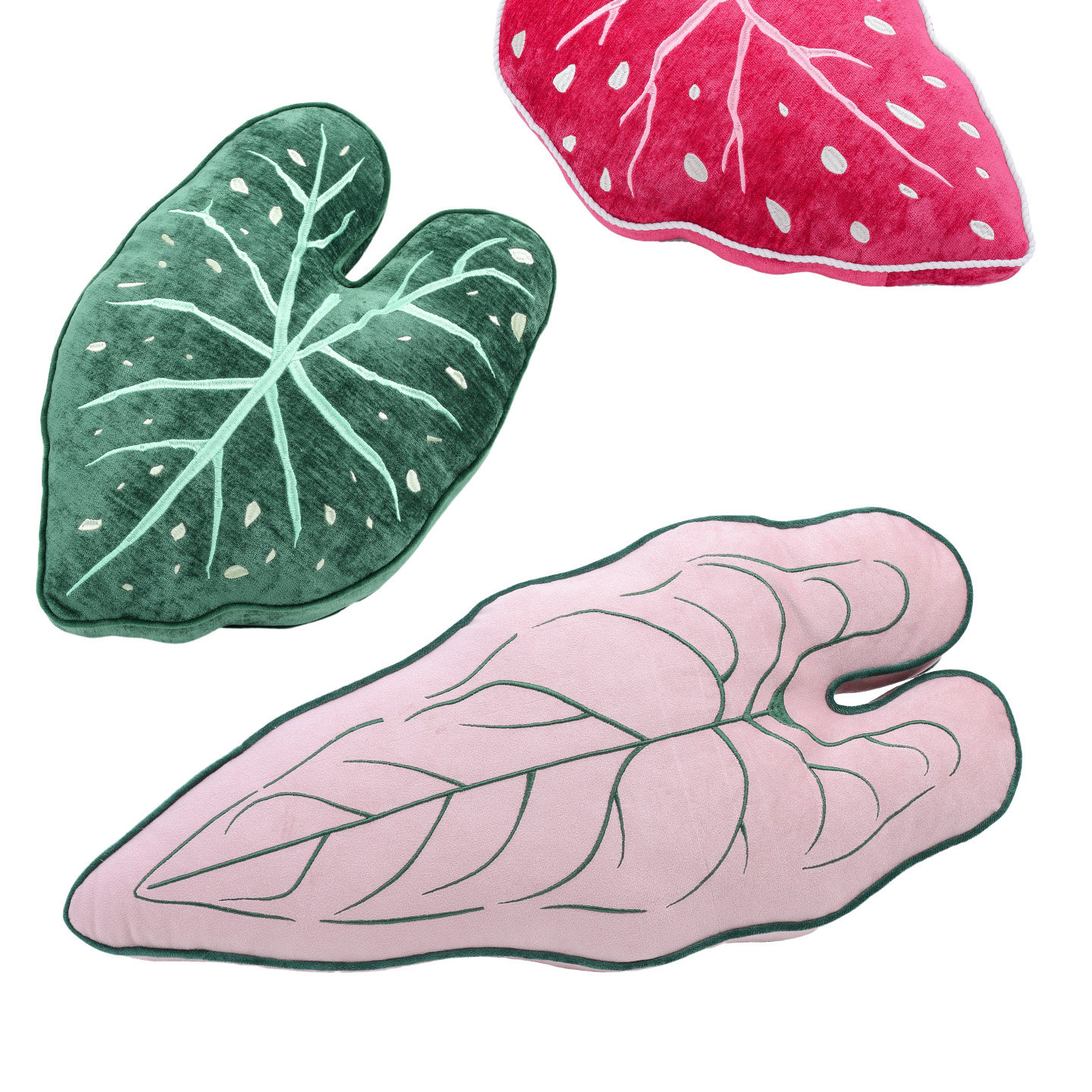 叶间呼吸热植异形树叶抱枕原创刺绣重工家居装饰沙发靠枕卧室床头,居家布艺,异形抱枕,淘宝优惠券,粉丝福利购,淘宝优惠卷