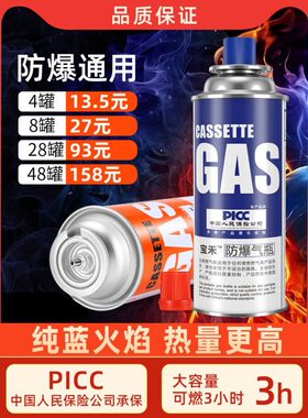 卡兹炉燃气罐天然气罐装便携式煤气灶气瓶卡式炉罐液化气小罐灶汽