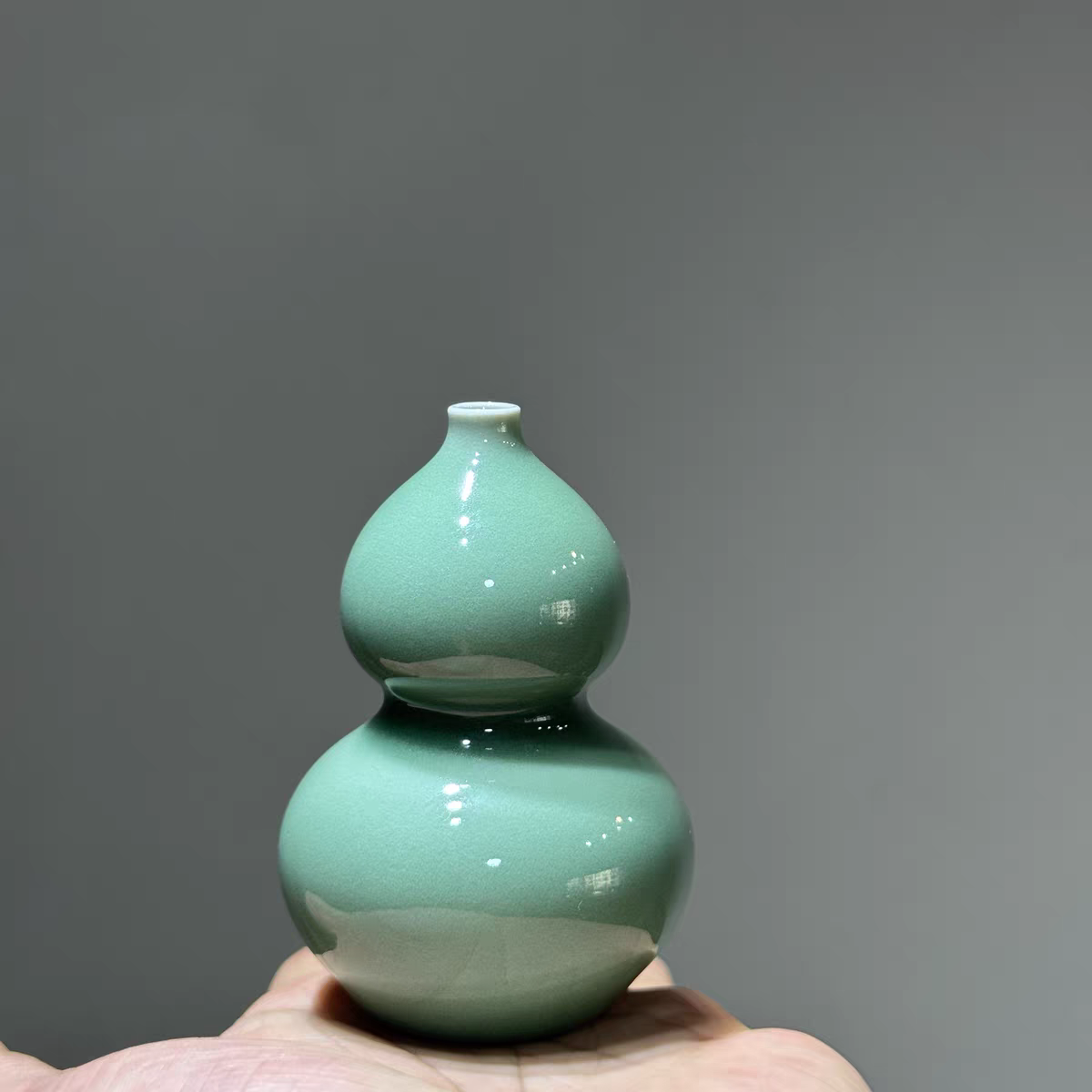 龙泉青瓷葫芦瓶摆件创意陶瓷花瓶摆件书房客厅高端博古架摆件,餐饮具,茶宠摆件,淘宝优惠券,粉丝福利购,淘宝优惠卷