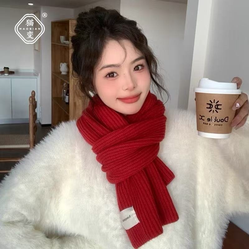氛围感新年红色围巾女款2025新款冬季加厚保暖韩系高级感围脖情侣,服饰配件/皮带/帽子/围巾,围巾/丝巾/披肩,淘宝优惠券,粉丝福利购,淘宝优惠卷