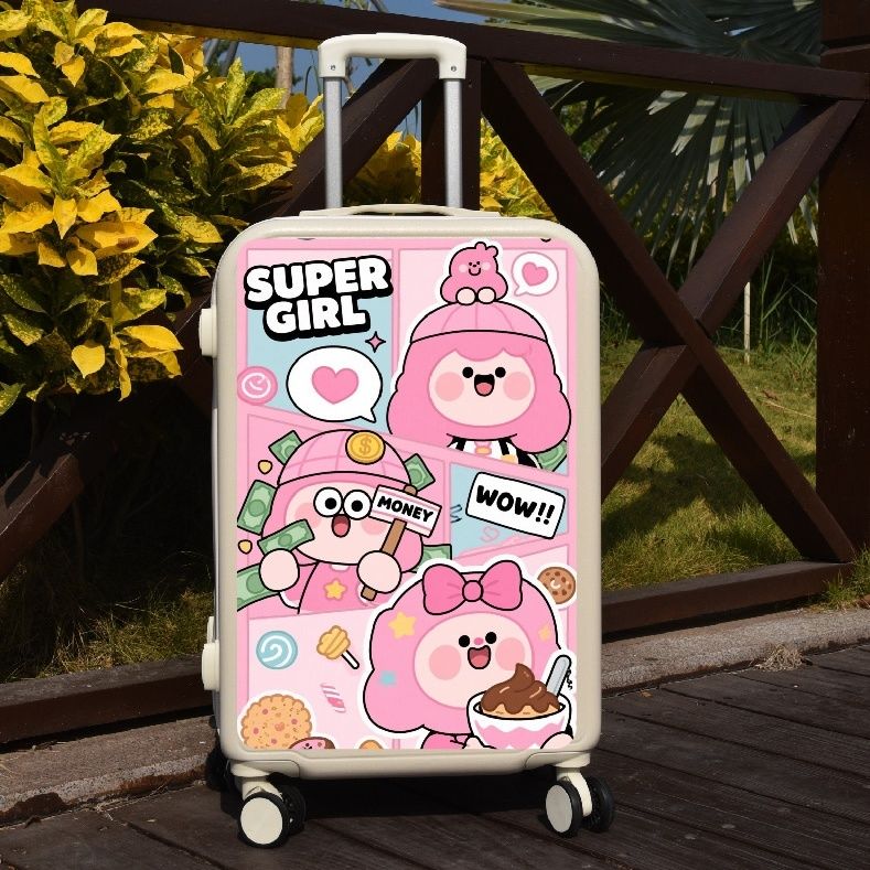 星之卡比小熊行李箱贴纸装饰旅行箱拉杆箱密码箱冰箱墙面高清贴画