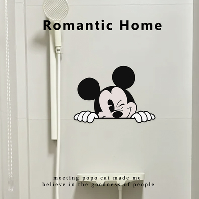 卡通卫生间地面遮丑神器地板防水自粘地砖美化贴瓷砖破损墙面装饰