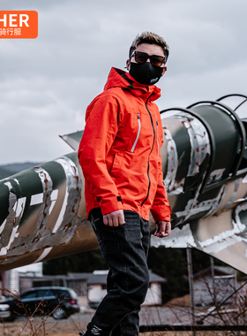 FEHER飞儿摩托车骑行服休闲男女防摔防水机车服秋冬季保暖冲锋衣