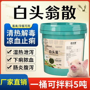 兽用白头翁散清热解毒凉血止痢鸡鸭猪牛羊肠炎拉稀腹泻饲料添加剂