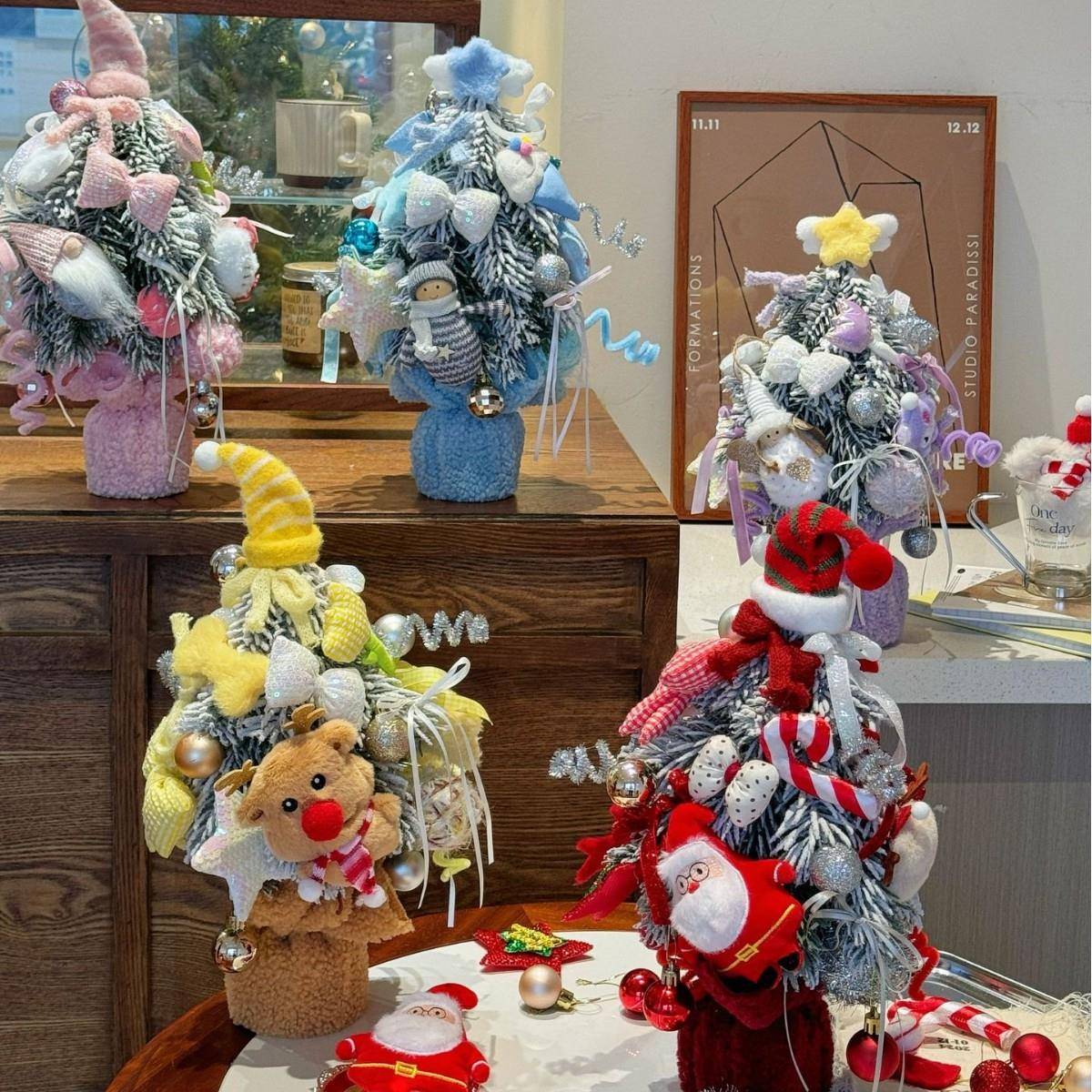 创意圣诞树玩偶花束平安夜圣诞礼物装饰品送女友闺蜜生日礼物摆件