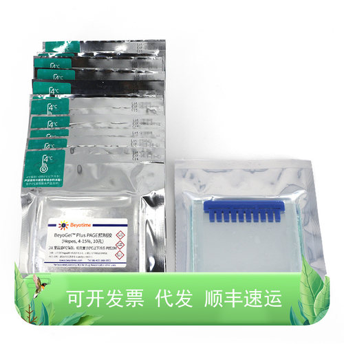 BeyoGel™ Plus PAGE预制胶(Hepes, 4-15%, 10孔)