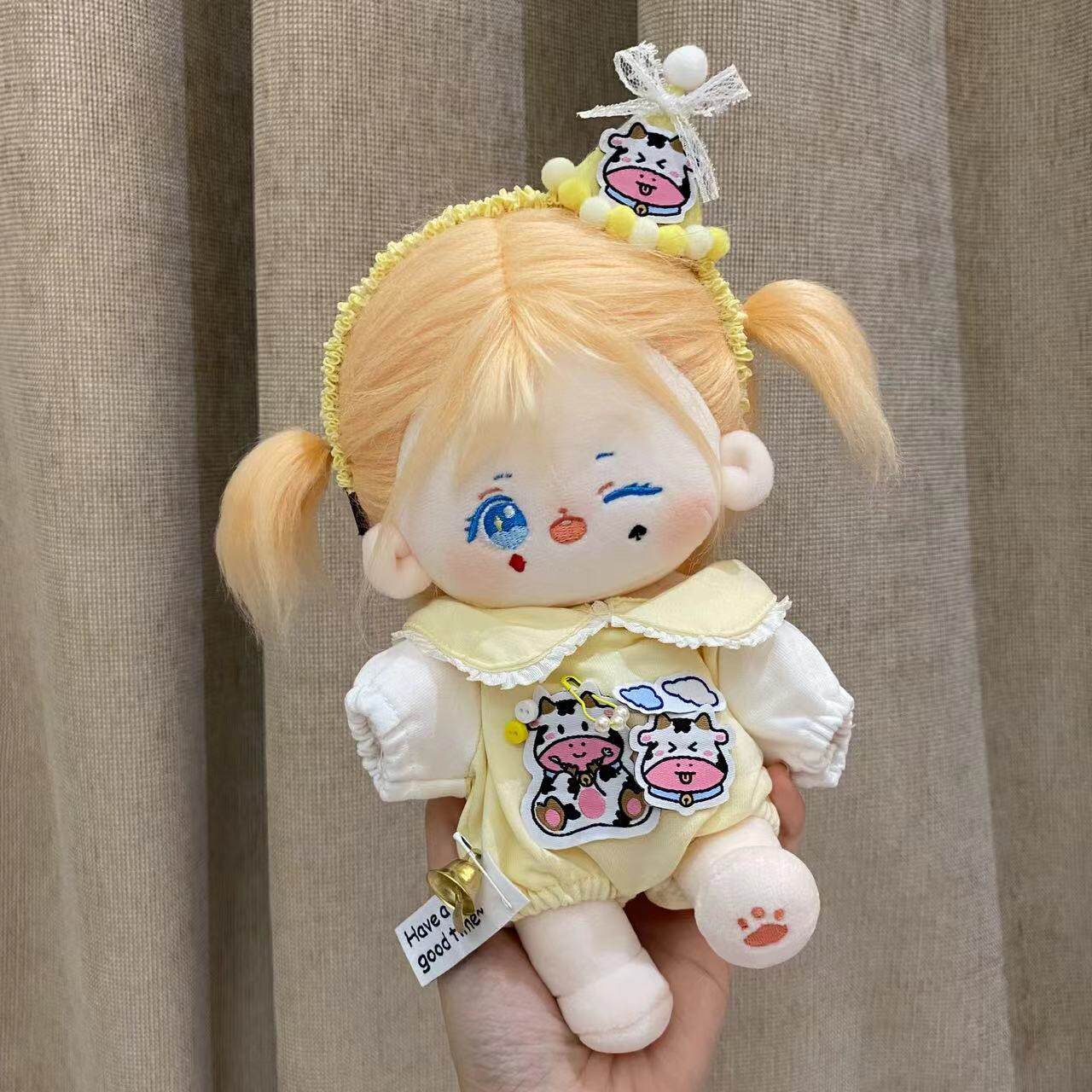 棉花娃娃爱丽丝现货20cm无属性裸娃可爱毛绒公仔玩偶猫屿物语原创