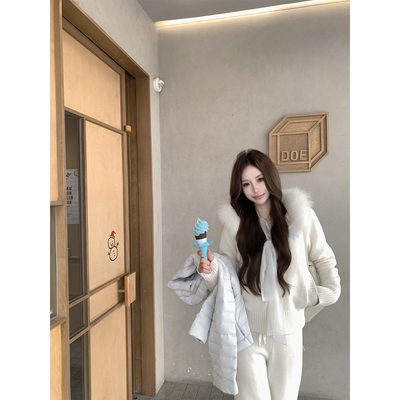 八盖pinkypiggy重工针织套装