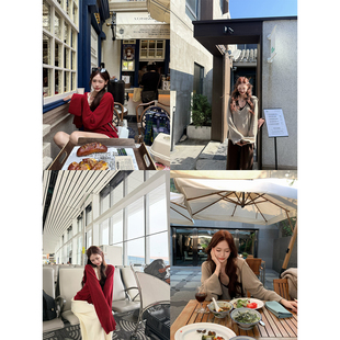 piggy 短裤 酥软系列 毛衣吊带长裤 设计感懒人针织套装 八盖pinky