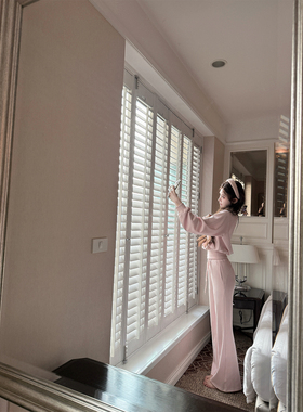 八盖pinky piggy 惬意胶囊 两色斜肩卫衣套装女高腰显瘦微喇长裤