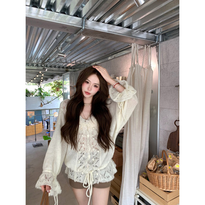 八盖pinkypiggy镂空针织上衣