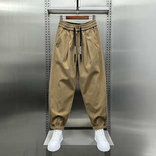 2024新款条绒休闲裤男款潮牌灯芯绒裤子男春秋款运动裤百搭工装裤