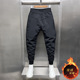 加绒加厚休闲裤 黑色长裤 男士 冬季 百搭韩版 修身 潮牌束脚黑武士裤 子