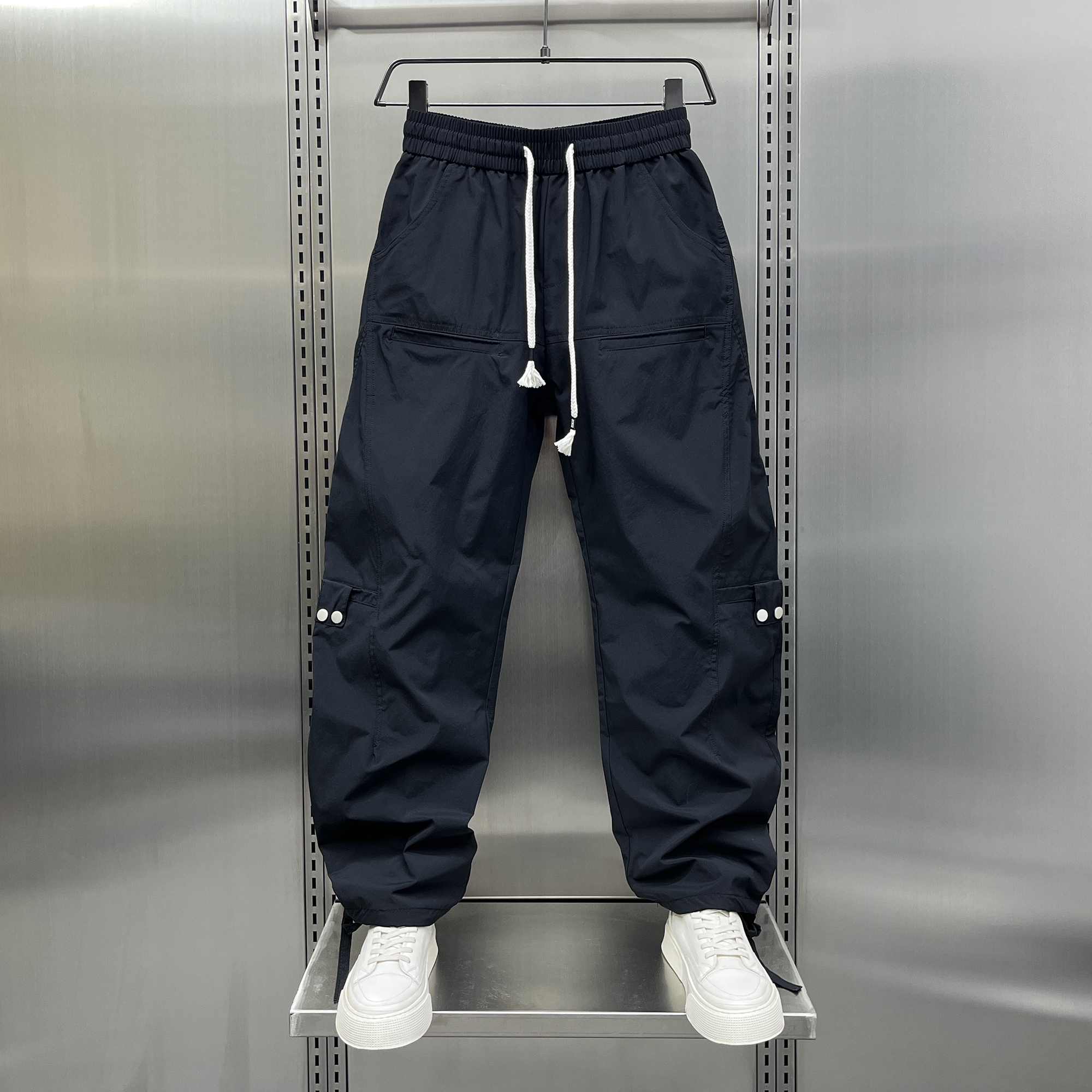 青年痞帅工装裤男2024秋季新款