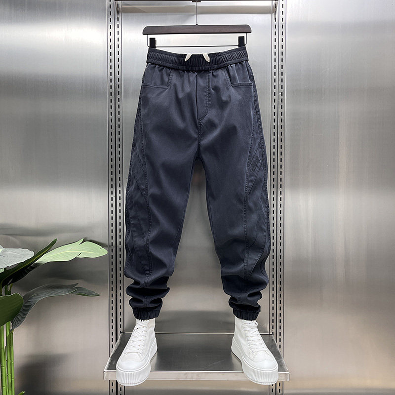 配马丁靴的裤子帅气休闲裤男款宽松哈伦裤工装裤黑武士青年九分裤,男装,休闲裤,淘宝优惠券,粉丝福利购,淘宝优惠卷