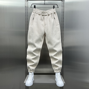 重磅纯色休闲裤 宽松束脚运动裤 男士 裤 加绒卫裤 2024秋季 冬季 子男款