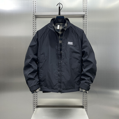 2025春季潮牌夹棉外套立领夹克男