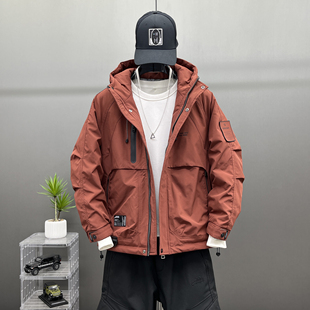 青少年羽绒服男款冬季痞帅高中生冲锋衣2024秋冬防风保暖工装外套