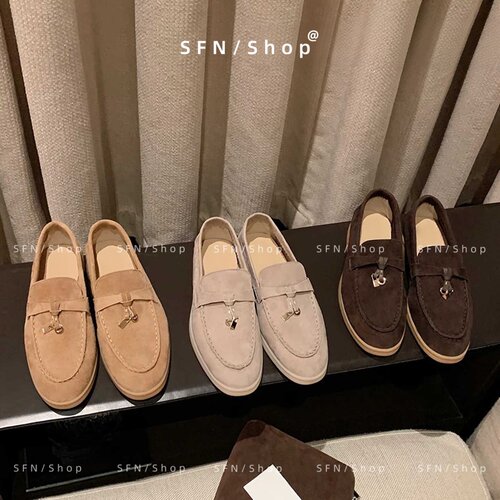 羊皮内增高老钱风乐福鞋女通勤