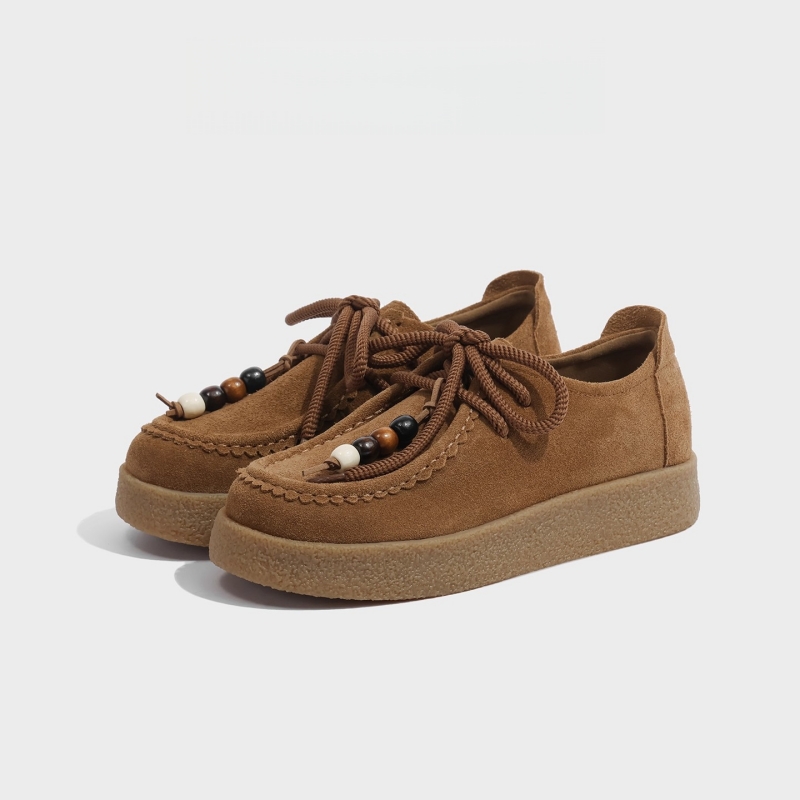 小众复古英伦风厚底乐福鞋休闲鞋