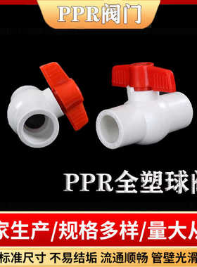 ppr4分20全塑球阀 6分25热熔球阀 1寸32自来水管阀门 ppr水管配件