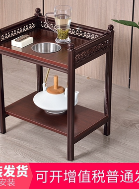 麻将机茶几茶水架烟灰缸旁边小茶楼棋牌室专用麻将桌放茶杯的架子